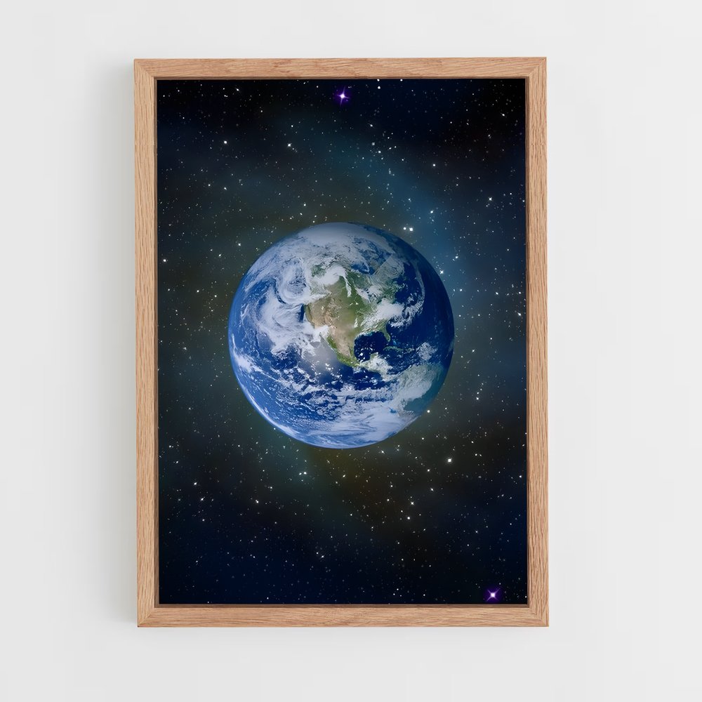 Poster Terre magnifique depuis l'espace – affiche Système solaire (vue 4)